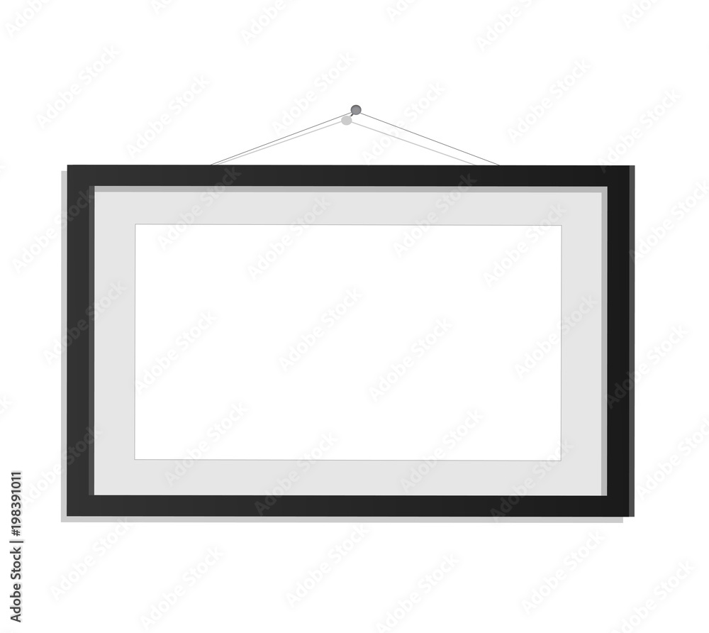 Hanging Picture Frame Illustration Hanging Picture Frame Illustration