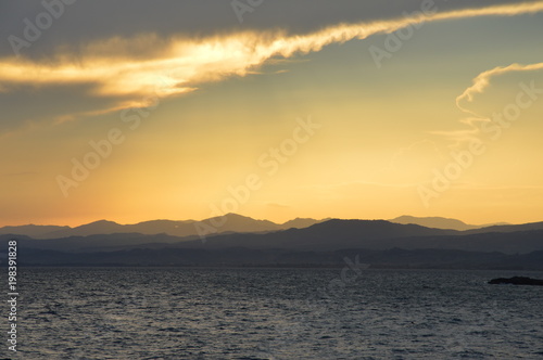 Sunset on the Mediterranean Sea