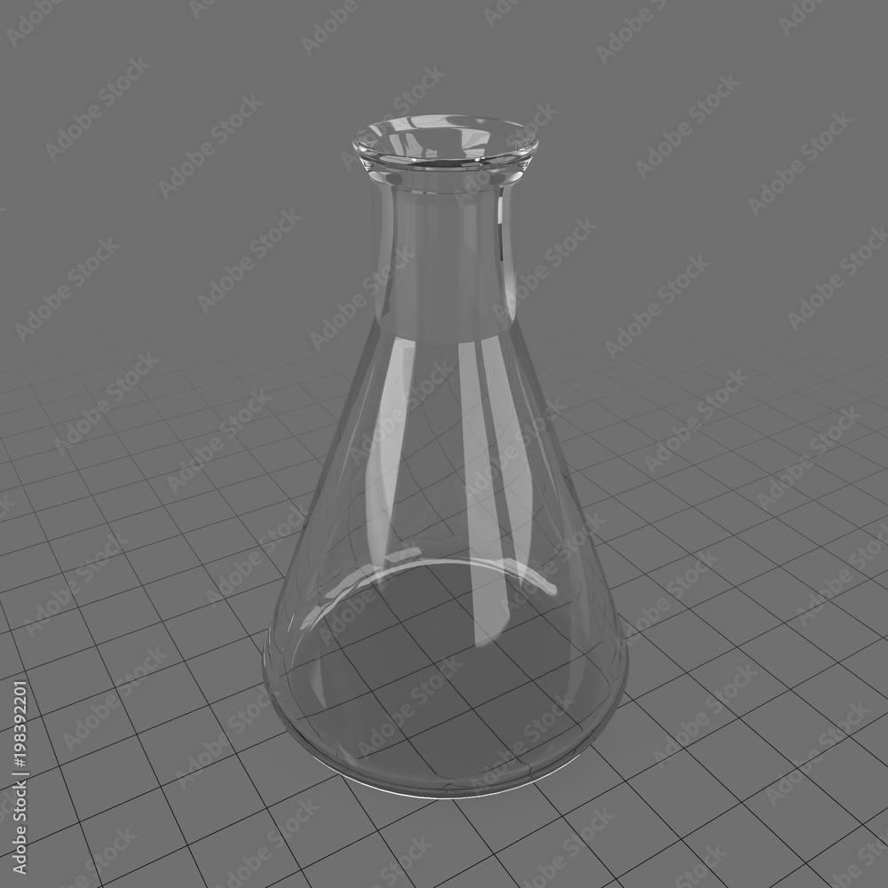 3d Graphic For Erlenmeyer Flask