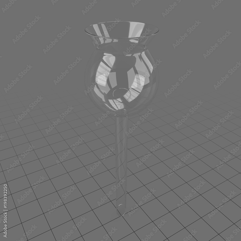 Glass laboratory thistle funnel Stock 3D asset Adobe Stock