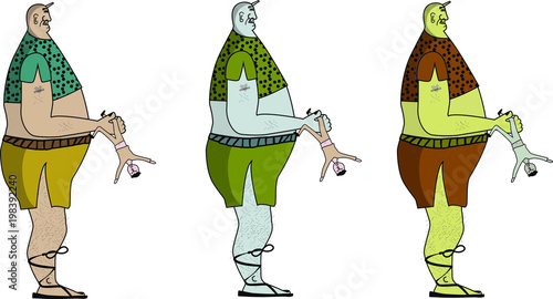 Personaje de un ogro. 