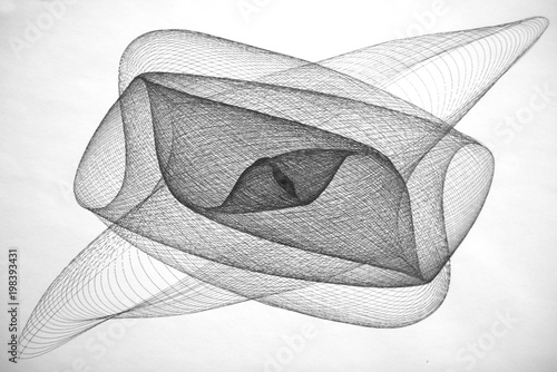 I have built many harmonographs, these are scanned A3 sheets, I use a 0.1 mm pen, This is the maximum resolution, because if the increase, the lines come together and all becomes black.