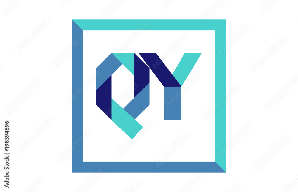 QY Square Ribbon Letter Logo QY Square Ribbon Letter Logo