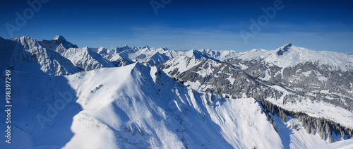 Alpen Panorama von der Kanzelwand  Kleinwalsertal