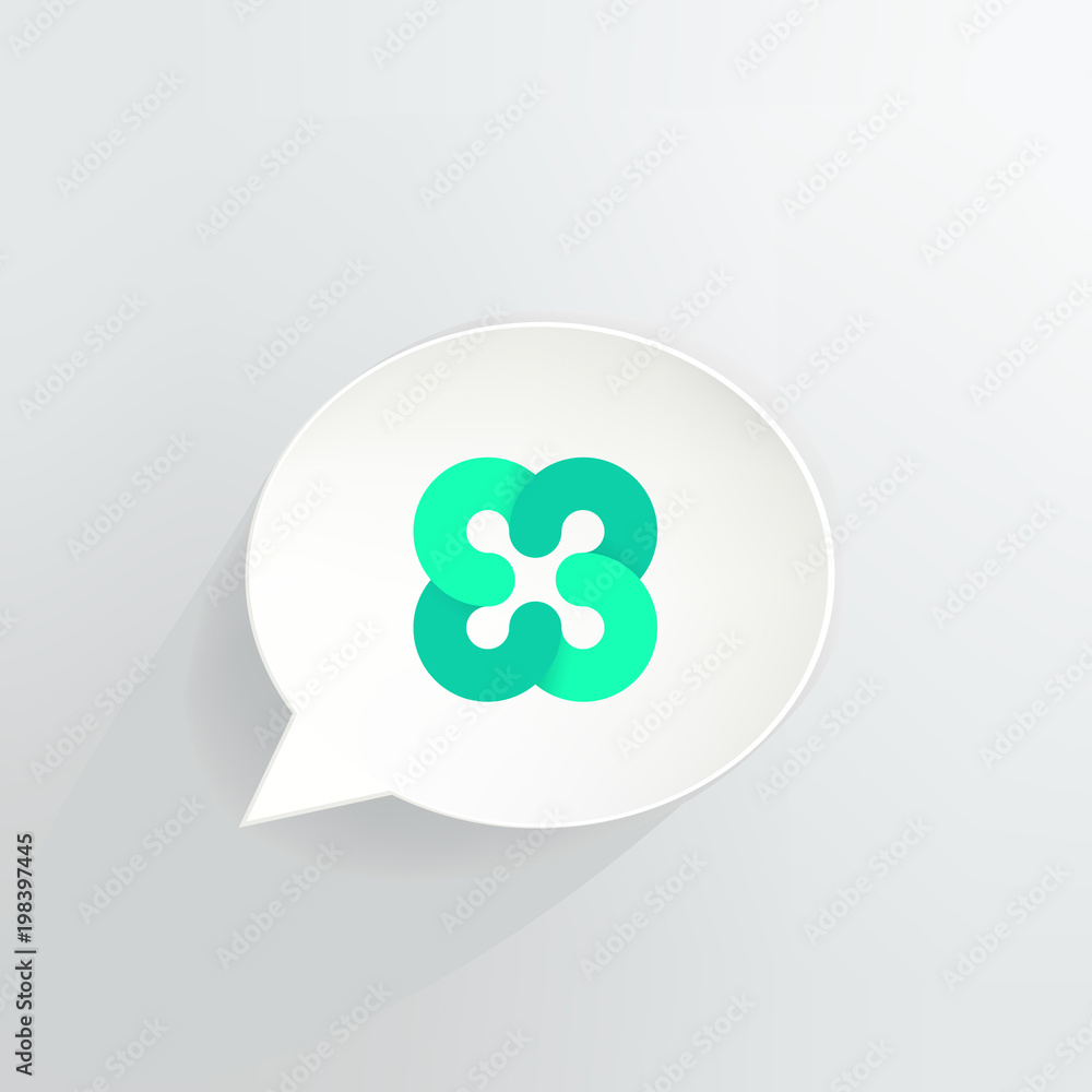 Ethos Cryptocurrency Coin 3D Speech Bubble Background Ethos Cryptocurrency Coin 3D Speech Bubble Background