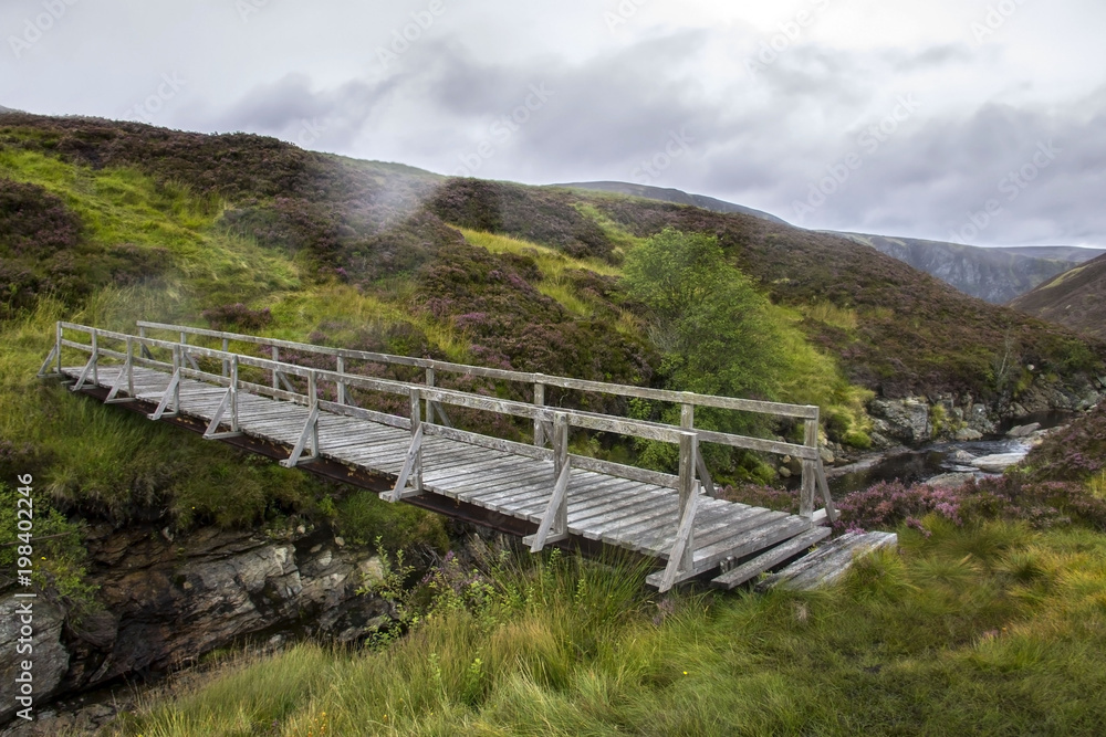 Scotland landscape. Angus, Scotland south of the Grampian Mountains. 