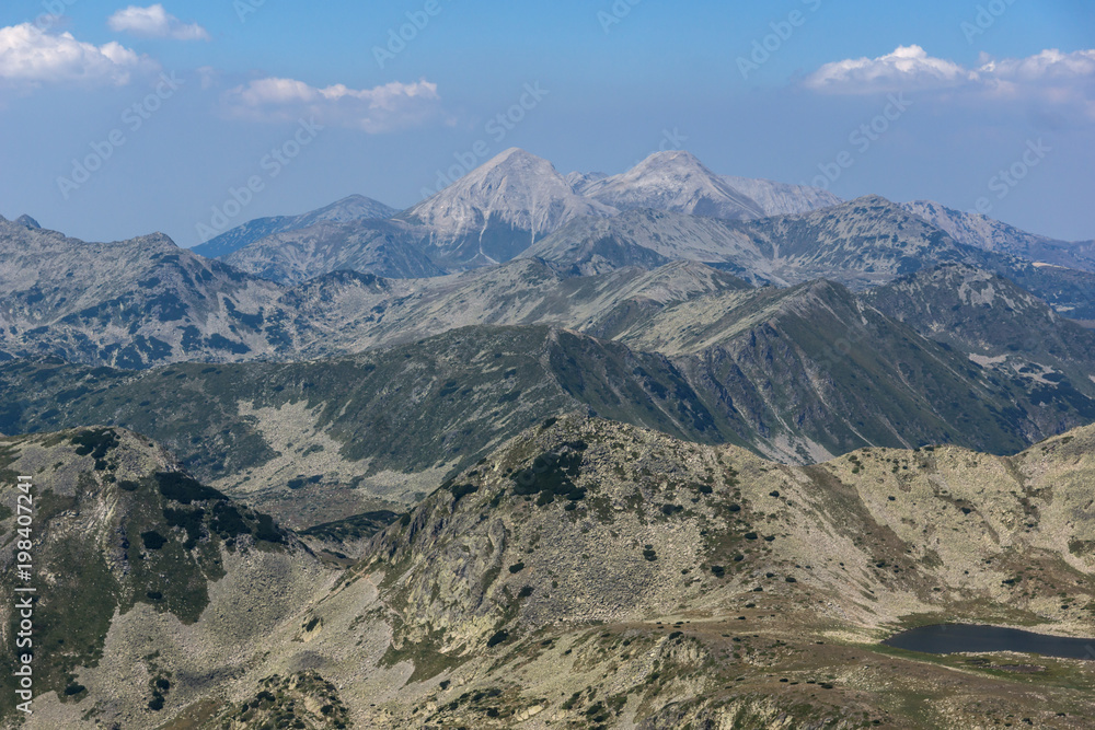 Amazing Landscape from Kamenitsa peak, Pirin Mountain, Bulgaria