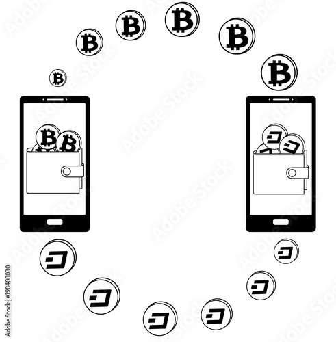 exchange between bitcoin and dash in the phone