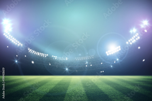 lights at night and stadium 3d render © Kalawin