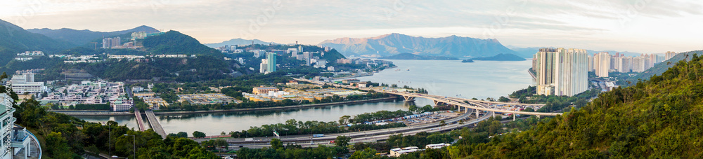 Fototapeta premium city wide view