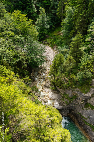Blick in die Pöllatschlucht, Hohenschwangau, Bayern, Deutschland