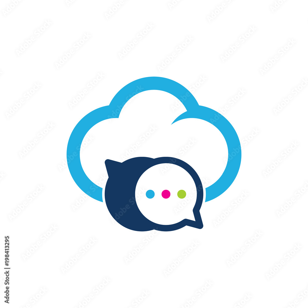Talk Cloud Logo Icon Design Talk Cloud Logo Icon Design