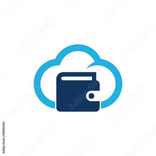 Wallet Cloud Logo Icon Design