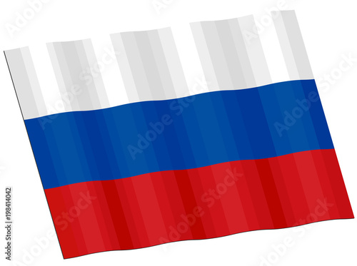 Free Download Furling Russian flag vector icon - GFXLoad