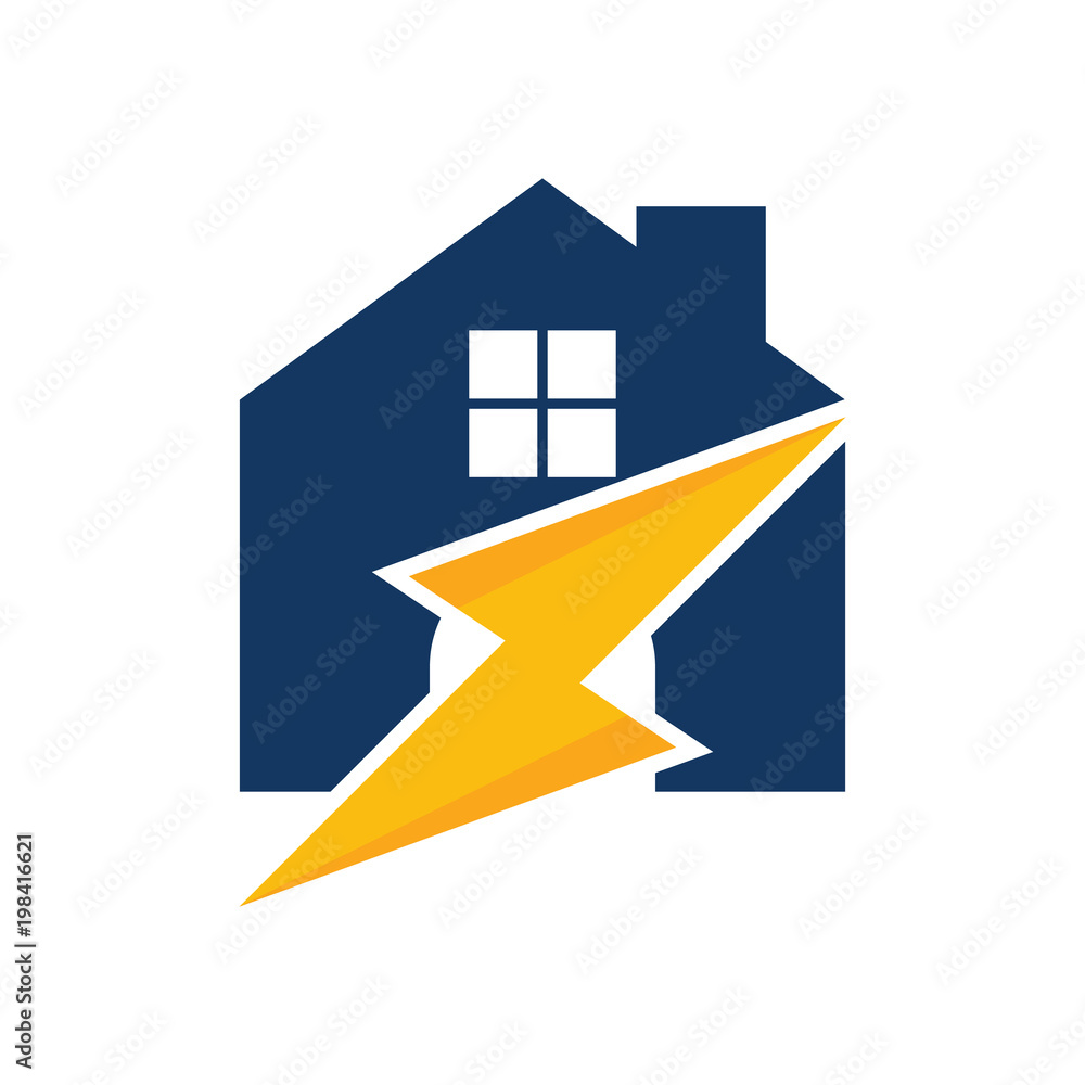 Home Energy Logo Icon Design Home Energy Logo Icon Design