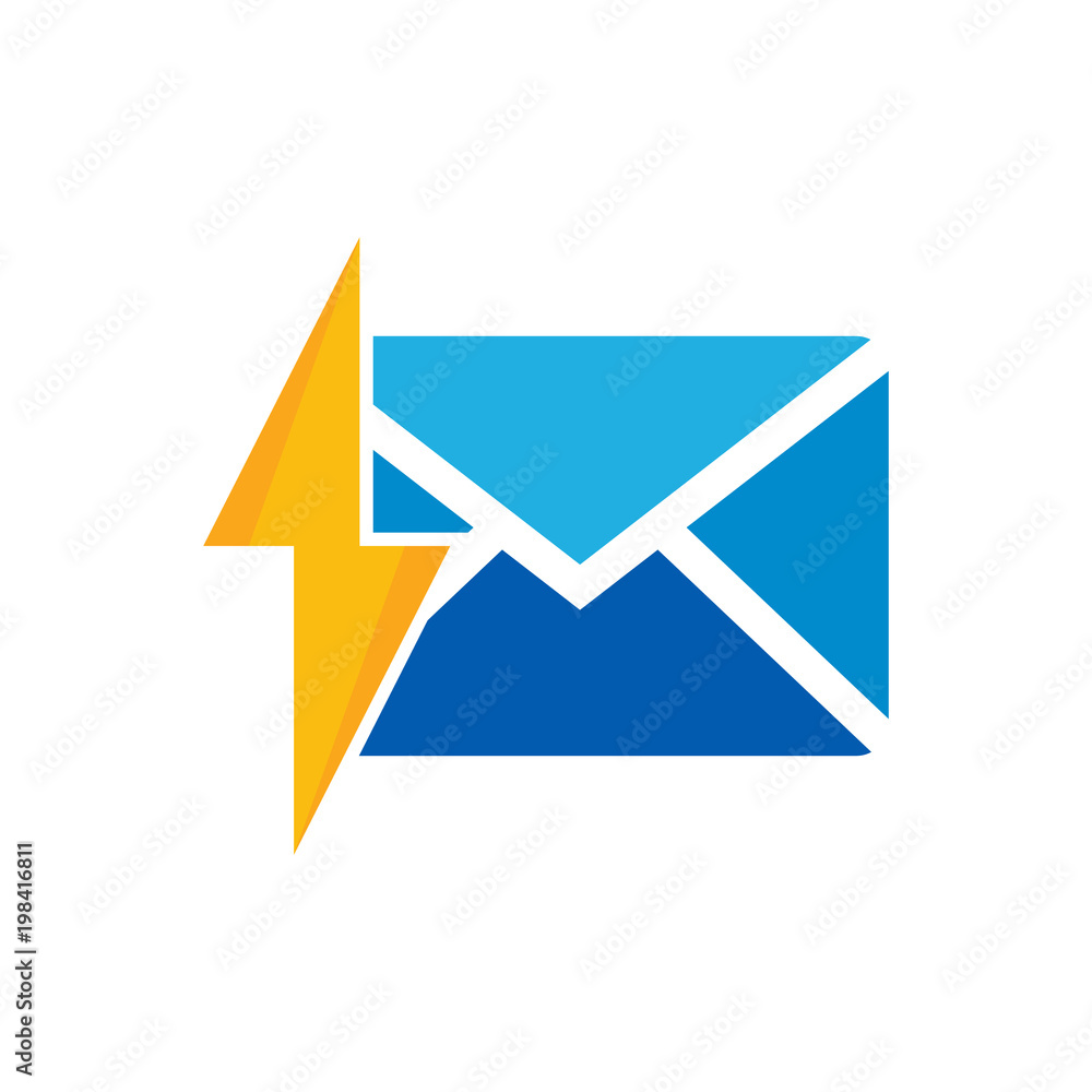 Mail Energy Logo Icon Design Mail Energy Logo Icon Design