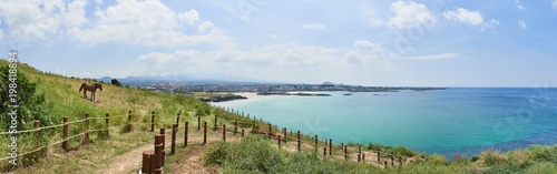 Hamdeok beach and Olle trail course No.19 in Seoubong peak