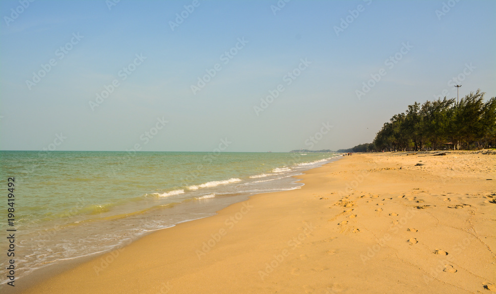 The beautiful beaches named Samila, the main attractions for tourist in Songkla province southern of Thailand The beautiful beaches named Samila, the main attractions for tourist in Songkla province southern of Thailand