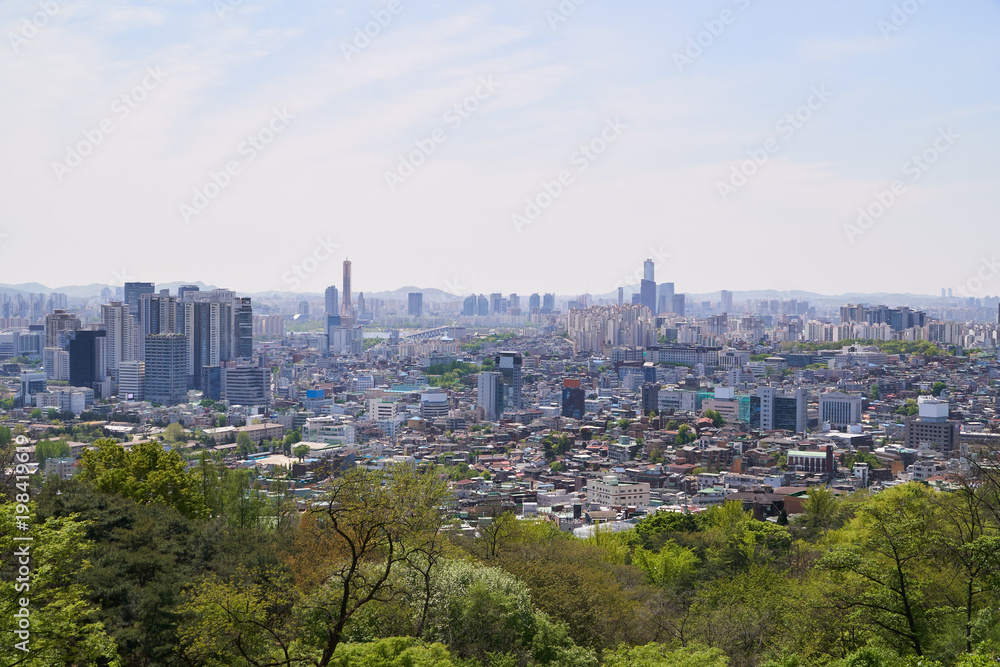 Cityscape of Yongsan-gu and Mapo-gu