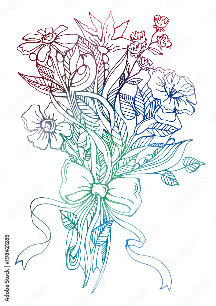 Раскраски Цветы для детей