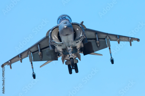 AV-8B Harrier hovering 
