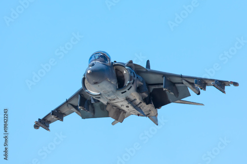 AV-8B Harrier hovering 