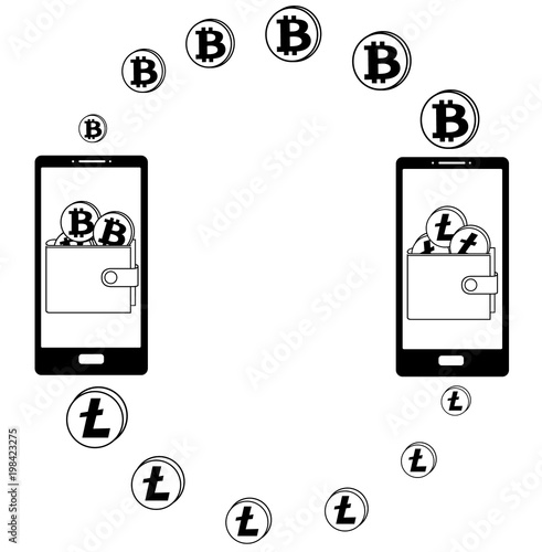 exchange between bitcoin and litecoin in the phone