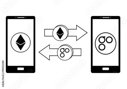 exchange between ethereum and omisego in the phone