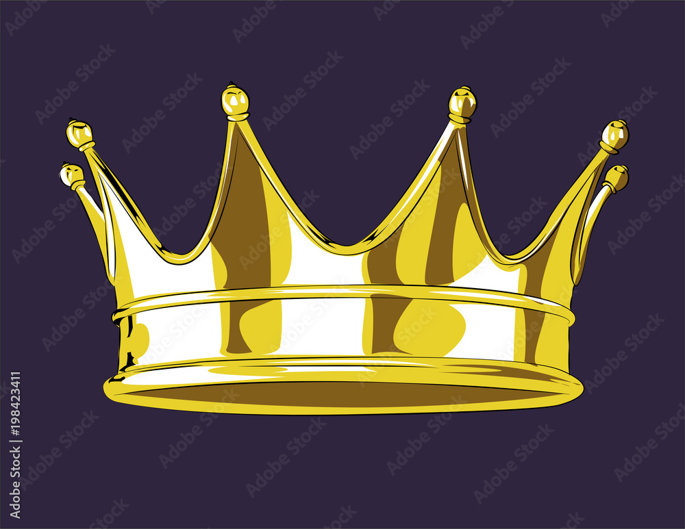 corona de rey Stock Vector
