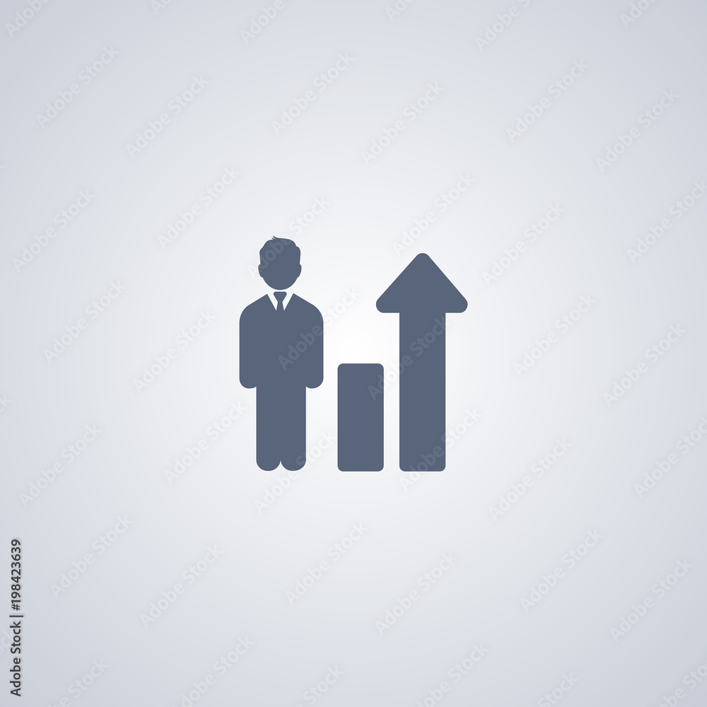 Increasing vector icon Increasing vector icon
