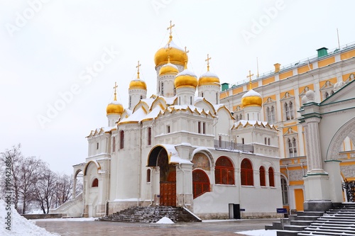 the Annunciation Cathedral in the Moscow Kremlin, Russia