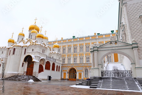 the Annunciation Cathedral in the Moscow Kremlin, Russia photo