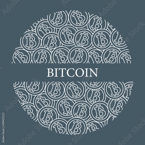 Bitcoins. Digital currency. Blockchain technology.