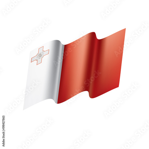 Free Download Malta flag, vector illustration - GFXLoad