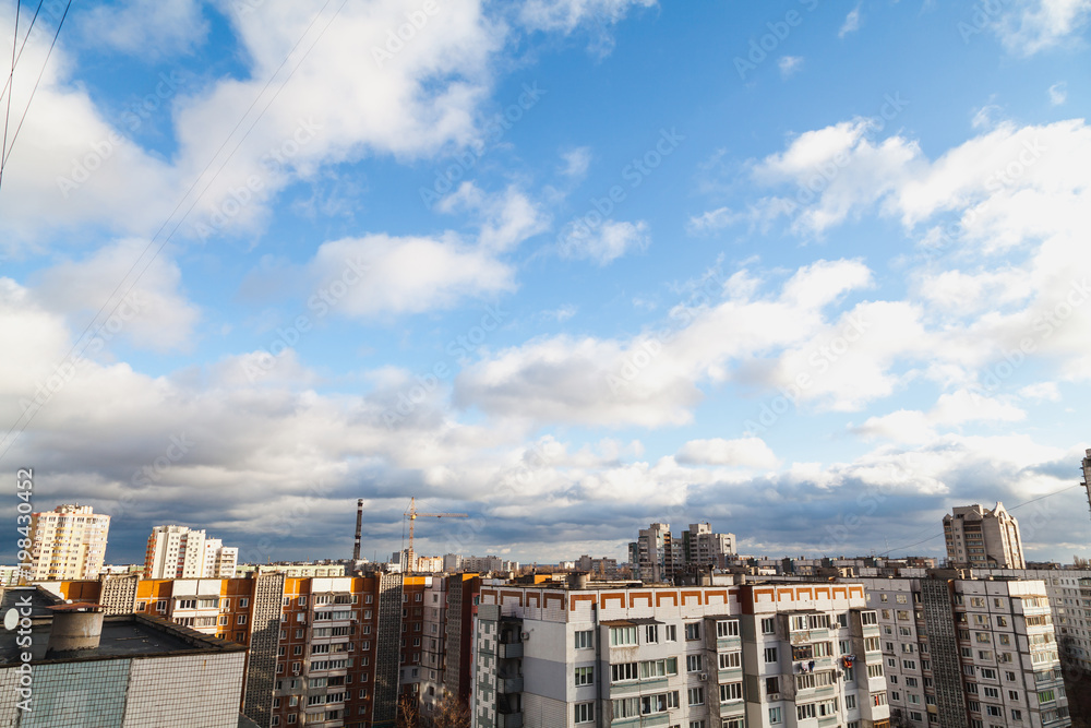 upper floors of tall buildings in clouds upper floors of tall buildings in clouds