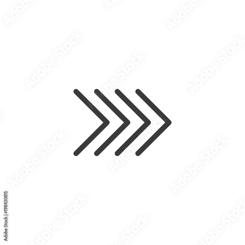 Arrow Icon. isolated perfect pixel with flat style in white background for UI, app, web site, logo. Vector illustration.