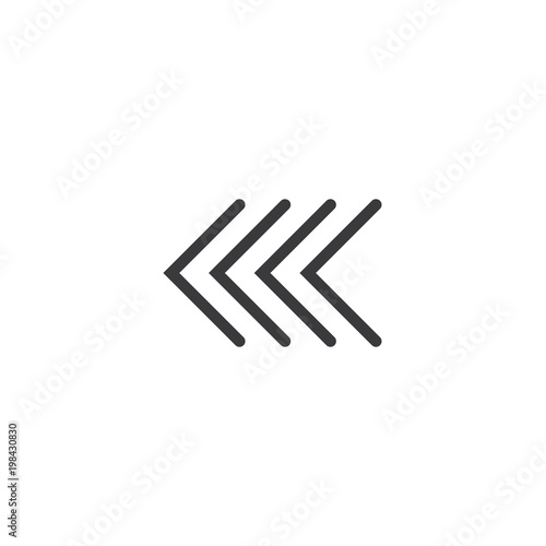 Arrow Icon. isolated perfect pixel with flat style in white background for UI, app, web site, logo. Vector illustration.