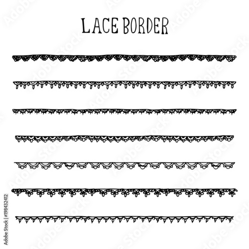 Lace Border Illustration Pack