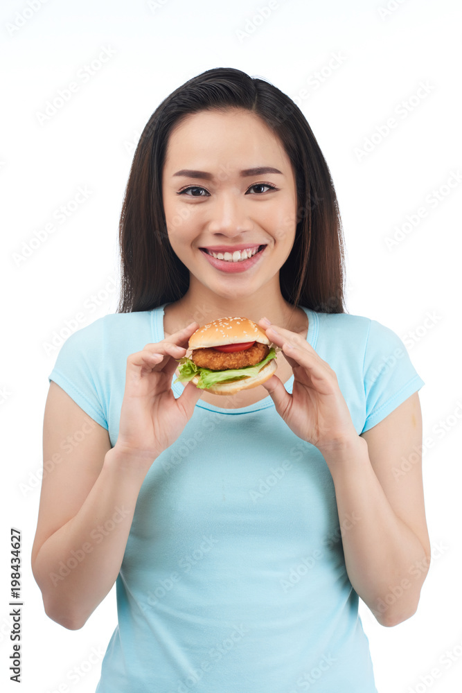 Eating junk food Eating junk food