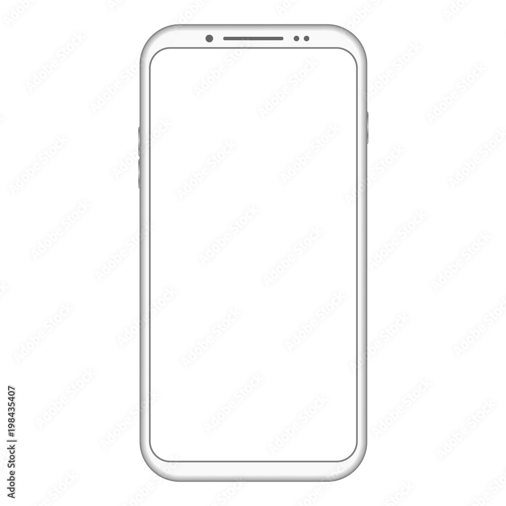 White mobile phone White mobile phone