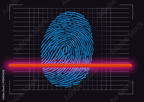 empreinte - empreinte digitale - scanner - identité - crime - police - identification - enquête - identifier