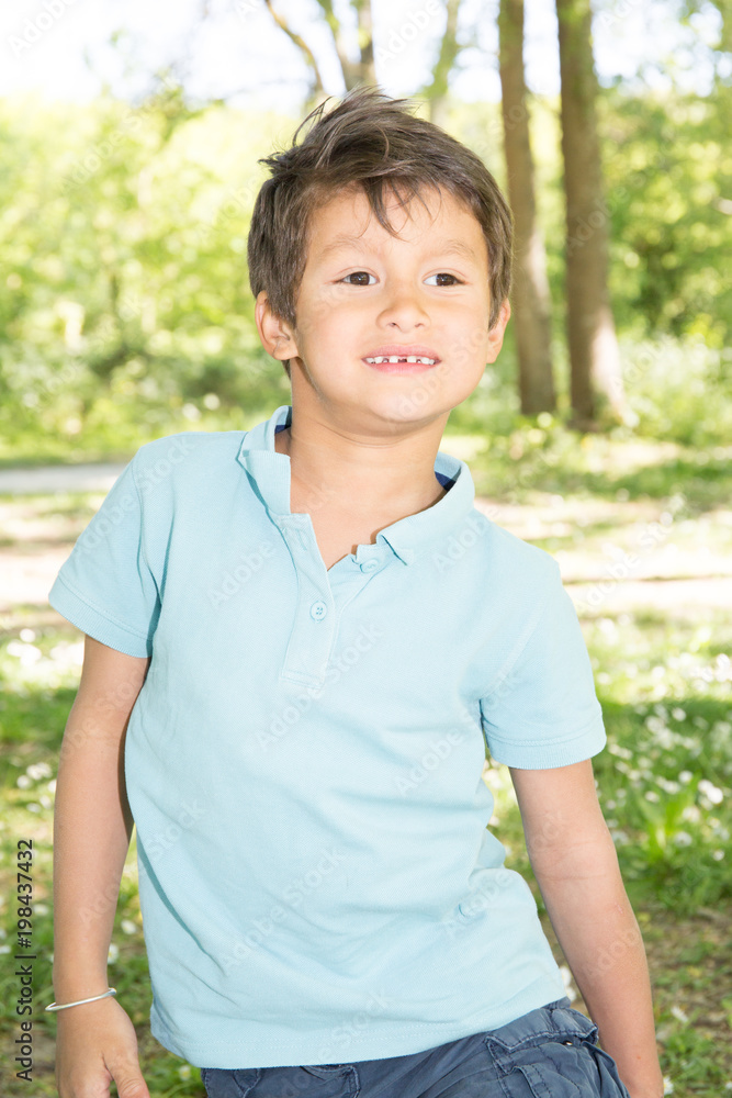 cheerful boy child in meadow park summer cheerful boy child in meadow park summer