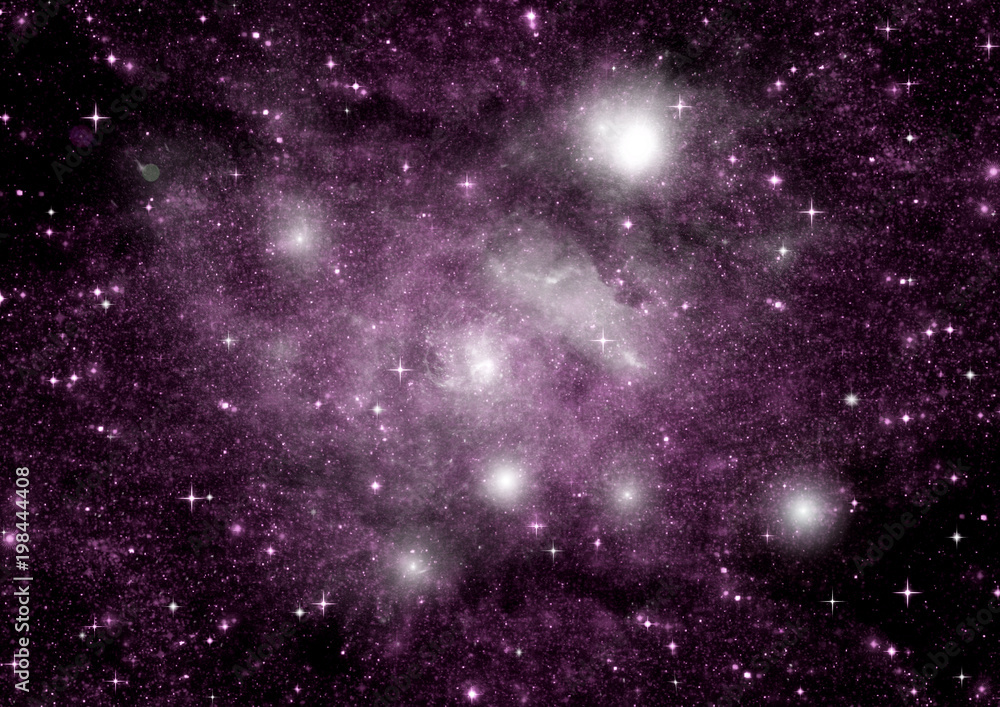 galaxy in a free space galaxy in a free space