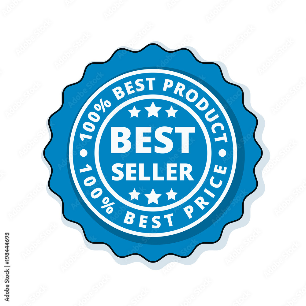 Best Seller label illustration Best Seller label illustration
