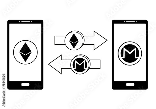 exchange between ethereum and monero in the phone