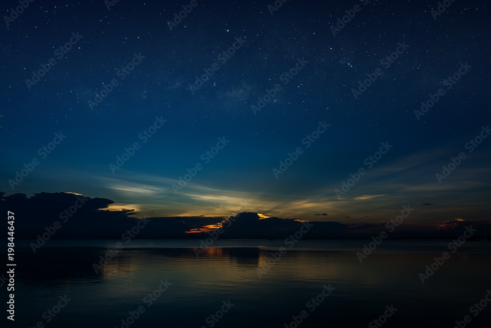 Sunset sky on the lake Sunset sky on the lake