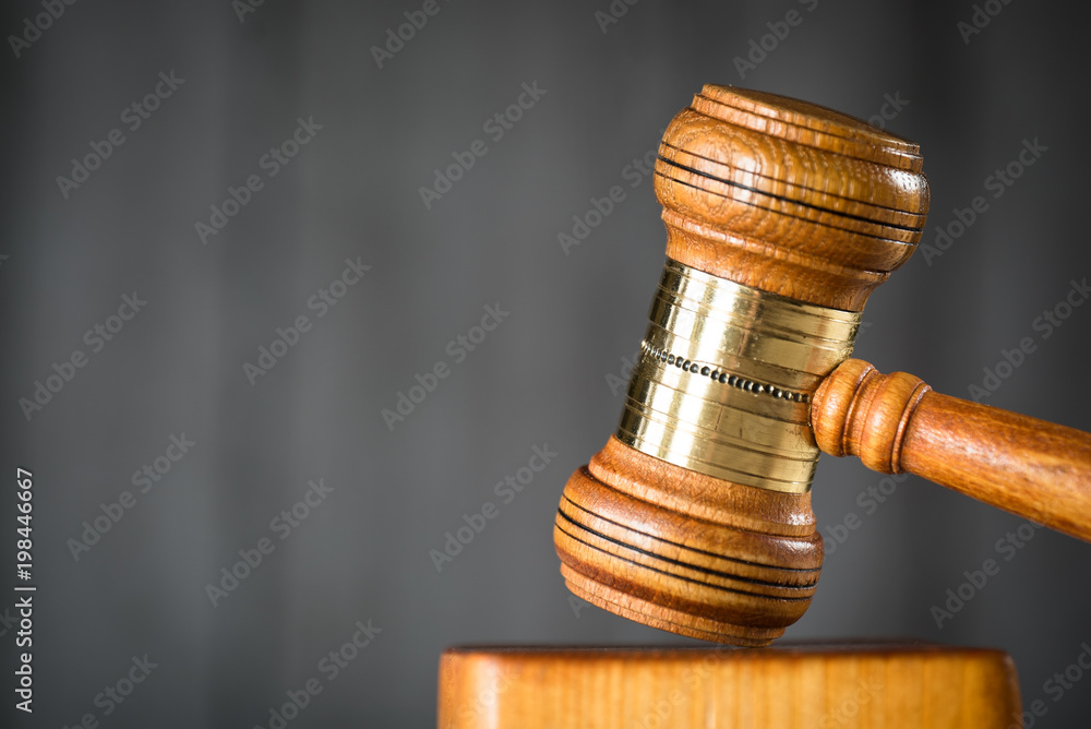 Law theme, mallet of the judge, wooden desk, Law theme, mallet of the judge, wooden desk,
