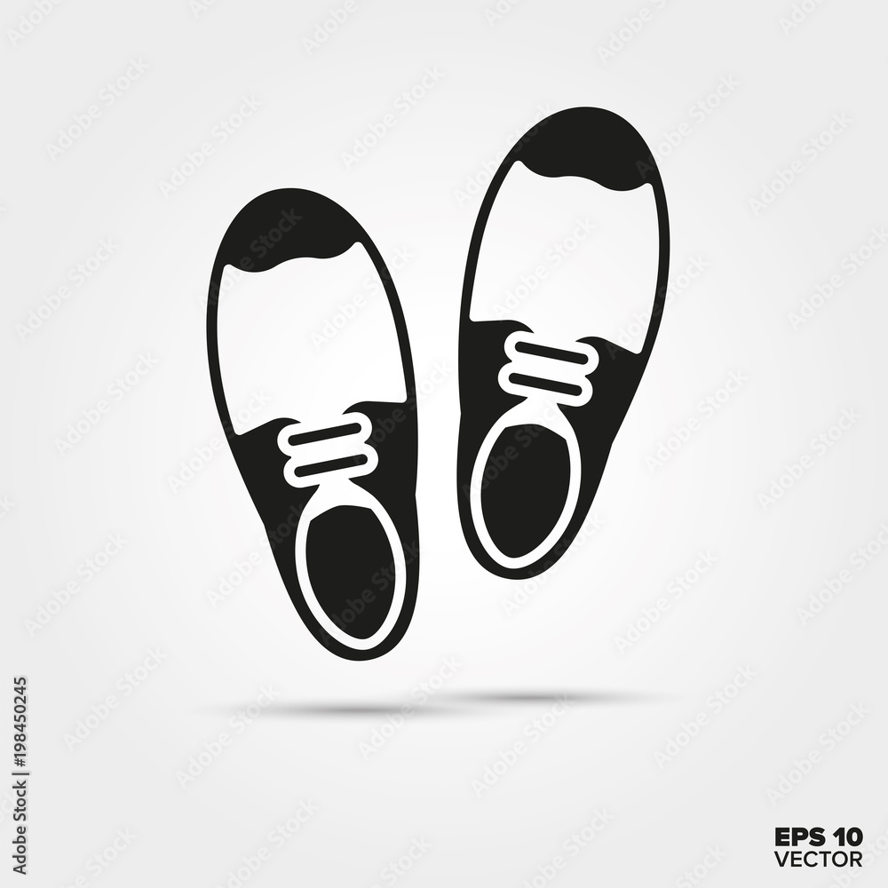 Pair of Brogues vector icon. Elegant foot wear symbol. Pair of Brogues vector icon. Elegant foot wear symbol.