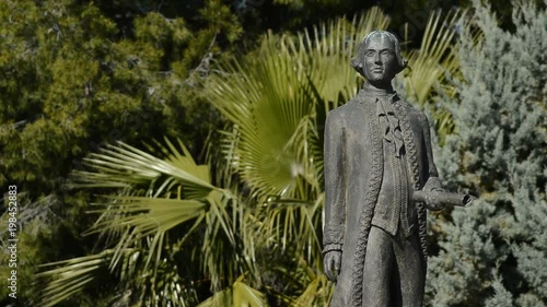 Sculpture of Bernardo de Galvez, hero of the independence of the United States photo