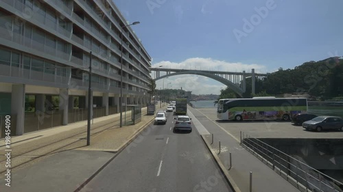 Wallpaper Mural Driving towards the Arrabida Bridge Torontodigital.ca